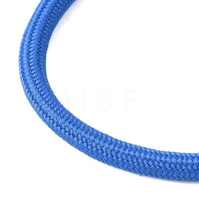 Braided Round Polyester Cord Bracelet Makings FB-CBAEDA0-01G-31-1