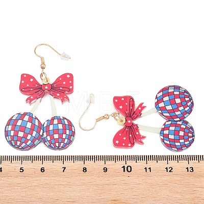 Teachers' Day Acrylic Dangle Earrings EJEW-I325-01G-03-1