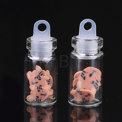 Handmade Polymer Clay Kitten Nail Art Decoration Accessories MRMJ-S046-001F-1