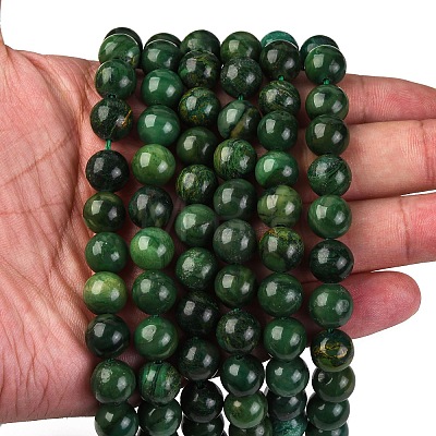 Natural African Jade Beads Strands G-K091-10mm-1