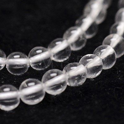 Natural Quartz Crystal Beads Strands X-G-D840-61-4mm-1