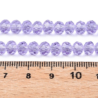 Transparent Glass Beads Strands X-GLAA-T023-4mm-B01-1