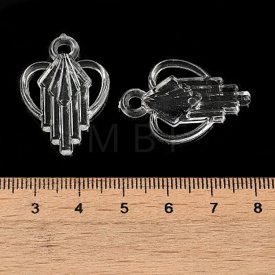 Valentine's Day Transparent Acrylic Pendants TACR-G048-03B-1