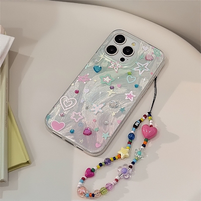 Silver Down Dopamine Stars TPU Plastic Mobile Phone Cover PW-WG00A56-04-1