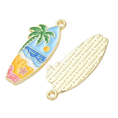 Ocean Alloy Enamel Pendants ENAM-B041-01T-1