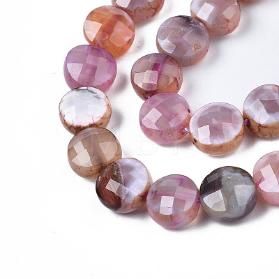 Natural Fire Crackle Agate Beads Strands G-S359-372-1