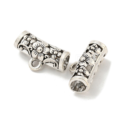 Tibetan Style Alloy Tube Beads FIND-M011-15B-AS-1