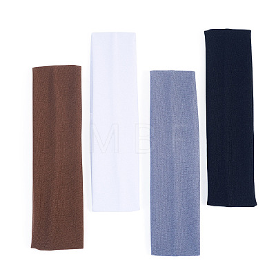 8Pcs 4 Colors Milk Silk Cloth Hair Bands OHAR-TAD0001-01D-1