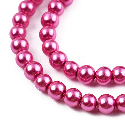 Baking Painted Glass Pearl Bead Strands HY-Q003-3mm-10-1