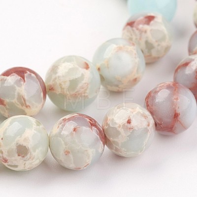 Synthetic Shoushan Stone Beads Strands X-G-N0311-01C-10mm-1