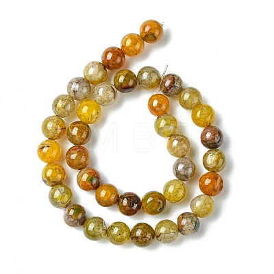 Dyed Natural Dragon Veins Agate Beads Strands X-G-C068-10mm-15-1