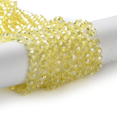 Electroplate Glass Bead Strands LS-EGLA-R015-4mm-26-1