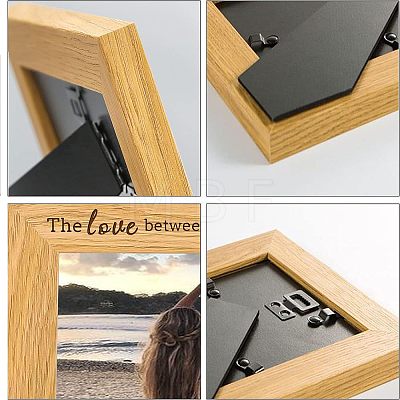 Natural Wood Photo Frames DIY-WH0234-016-1