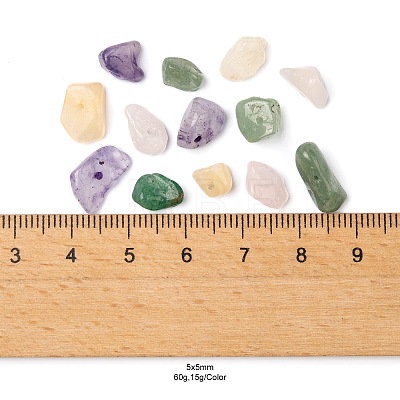 60G 4 Style Natural Mixed Gemstone Beads G-FS0002-18A-1