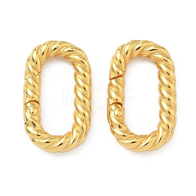 Brass Spring Gate Rings KK-H532-04G-1