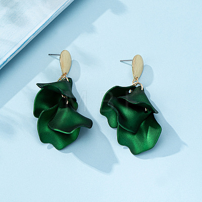 Petal Tassel Alloy Dangle Stud Earrings FS-WG5A9C8-04-1