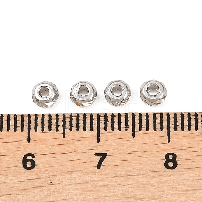 Corrugated Column Brass Beads KK-Z146-05P-02-1