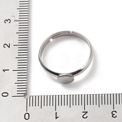 304 Stainless Steel Pad Ring Settings STAS-K278-11A-P-1