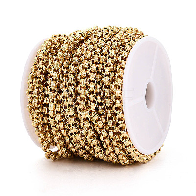 Brass Ring Link Chains CHC-T018-35G-1