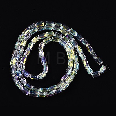 Electroplate Glass Beads Strands GLAA-Q101-02A-AB04-1