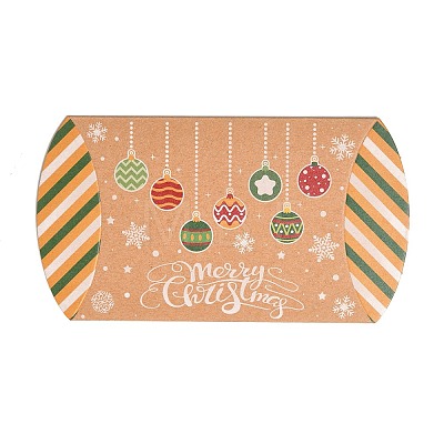 Christmas Theme Cardboard Candy Pillow Boxes CON-G017-02J-1