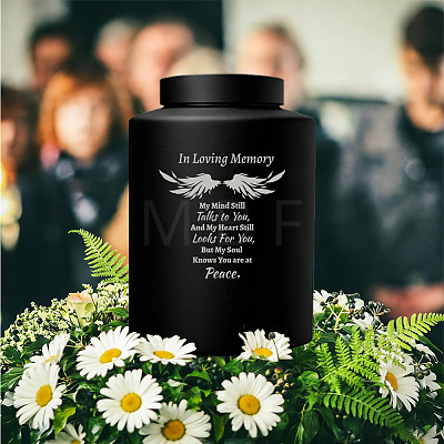 1Pc Column Stainless Steel Urn for Human Pet Ashes AJEW-PS0001-01A-1