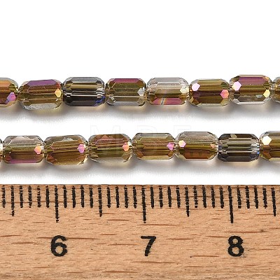 Electroplate Glass Beads Strands EGLA-D031-01-15-1