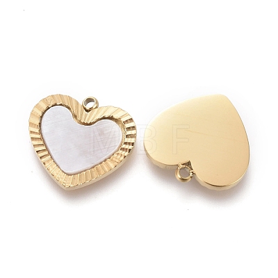 Natural Shell Charms STAS-H100-05G-1