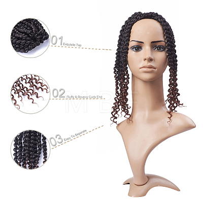 Spring Twist Ombre Colors Crochet Braids Hair OHAR-G005-25-1