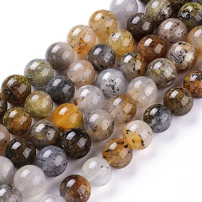 Natural Sunstone Beads Strands G-SZ0001-30B-1