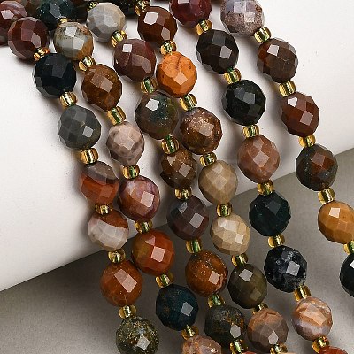 Natural Ocean Jasper Beads Strands GG-CBA4A3B-A04-1