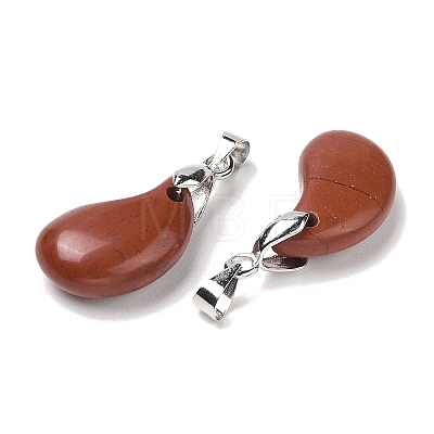 Natural Red Jasper Pendants G-NH0025-14P-02-1