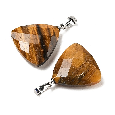 Natural Tiger Eye Pendants G-L614-D04-P02-1