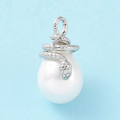 Shell Pearl Pendants KK-C004-09P-1