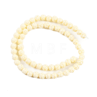 Synthetic Coral Carved Beads Strands CORA-C003-01-1