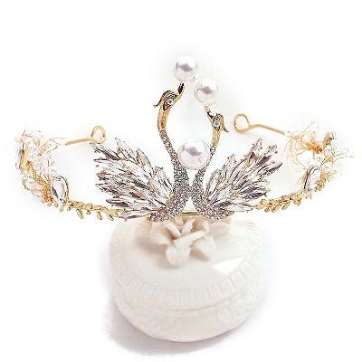 Bride Crystal Crown Headpiece for Wedding Dress with Princess Birthday Hairband PW-WGD00AF-01-1