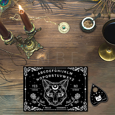 Pendulum Dowsing Divination Board Set DJEW-WH0324-020-1