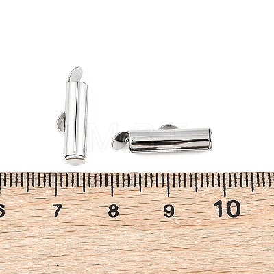 SHEGRACE Brass Slide On End Clasp Tubes XGRQ1R207-357P-1