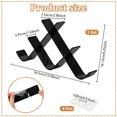 2Pcs Acrylic Hockey Puck Holder AJEW-WH0817-024B-02-1