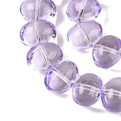 Transparent Electroplate Glass Beads Strands EGLA-N012-06B-1