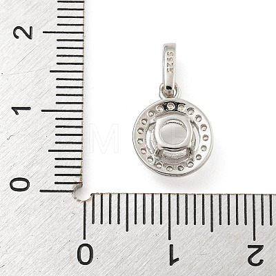 925 Sterling Silver Pendant Cabochon Settings STER-B005-20P-1