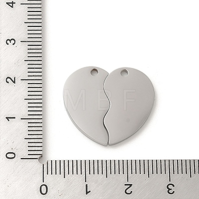 Non-Tarnish 304 Stainless Steel Split Pendants STAS-K270-09P-1
