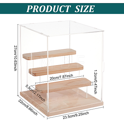 Assembled Acrylic Model Toy Display Box ODIS-WH0029-42-1