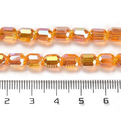 Electroplate Glass Beads Strands EGLA-D030-19D-1
