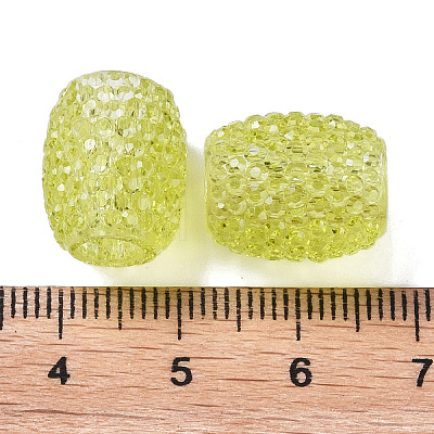 Transparent Resin European Jelly Colored Beads RESI-B025-01A-04-1