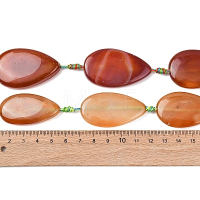 Natural Banded Agate Beads Strands G-F825-E01-01-1