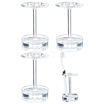 Plastic Toothbrush Display Stands ODIS-WH0099-258-1