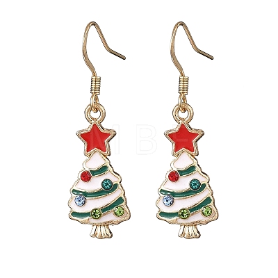 Alloy Enamel Dangle Earrings EJEW-JE06610-1