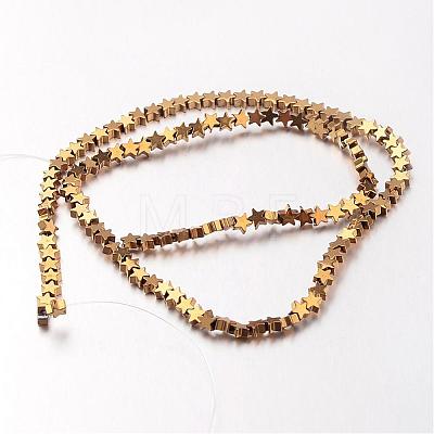Electroplate Non-magnetic Synthetic Hematite Bead Strands G-F300-24C-1
