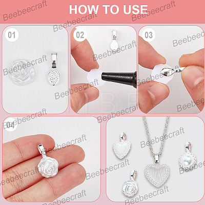 10Pcs Alloy Pinch Bails FIND-BBC0005-1
